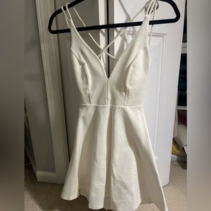 Off white lulus a line cut backless dress